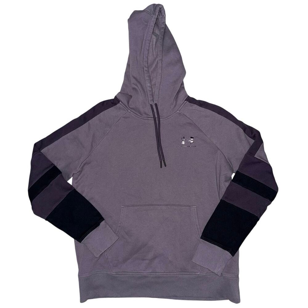 Under Armour Sweatshirt Women's Small Purple Two Tone Hoodie Pullover Pocket